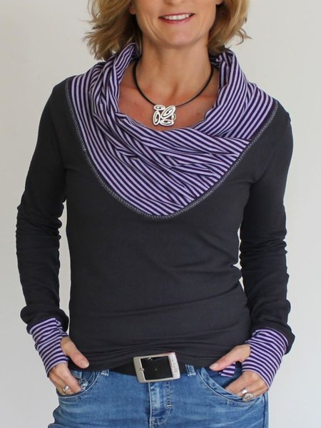 

Top Casuale a Maniche Lunghe taglia grande, Viola, Hoodies & Sweatshirts