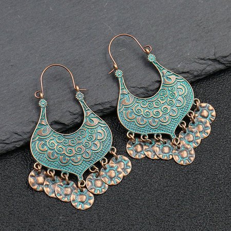 

Sliver Alloy Vintage Earrings, Silver, Earrings