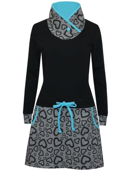 

Printed Long Sleeve Casual Dresses, Gray, Dresses