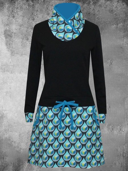 

Printed Casual Cotton-Blend Dresses, Blue, Dresses