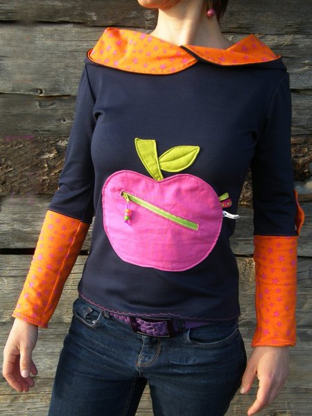 

Floral-Print Round Neck Vintage Sweatshirt, Blue, Auto-Clearance