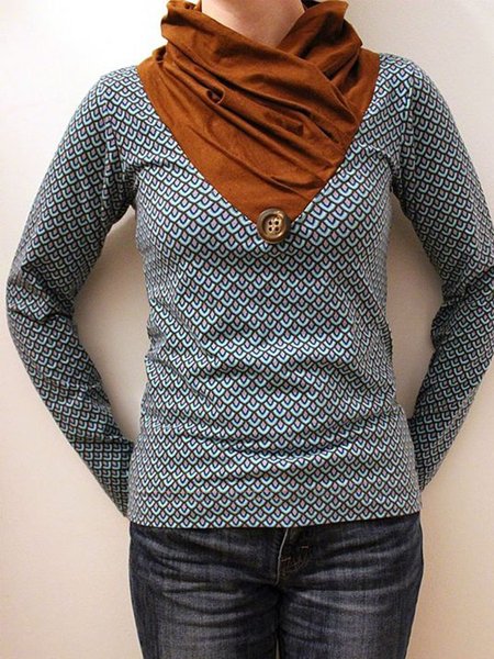 

Olive Green Long Sleeve Printed Sweatshirt, Sweaters