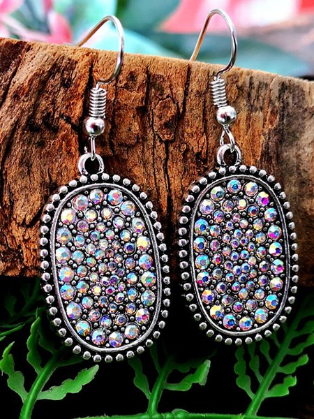 

Vintage Colorful Starry Earrings, Multicolor, Earrings