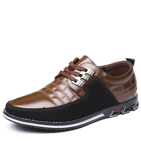 Genuine Leather Casual Shoes, Brown, Men's Shoes