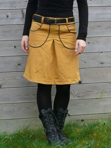 

Casual Solid Skirts, Yellow, Bottoms