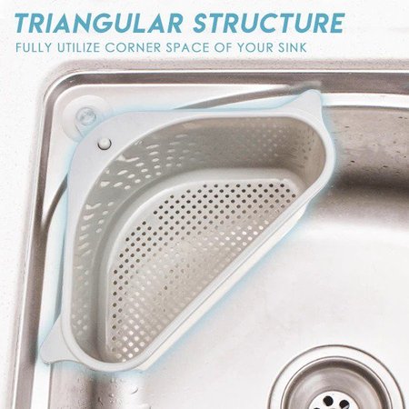 

Triangular Sink Drain Shelf, Blue, Kitchen & Cleaning Tools
