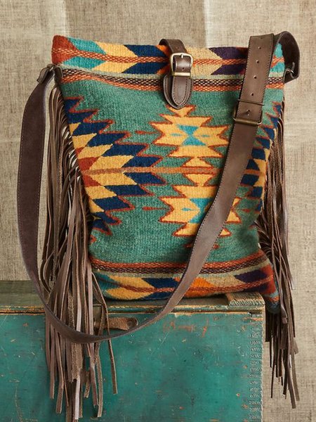 

Green Linen Boho Shoulder Bags, Bags