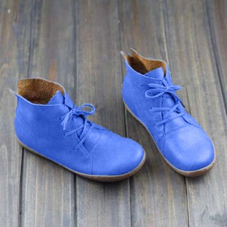 

Mocassini Allacciato Morbido Casuale, Blu, Shoes