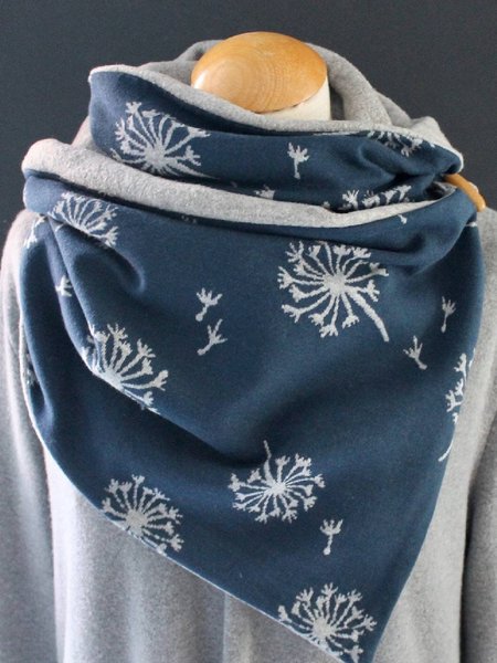 

Cotton-Blend Casual Scarf, Blue, Scarves & Gloves