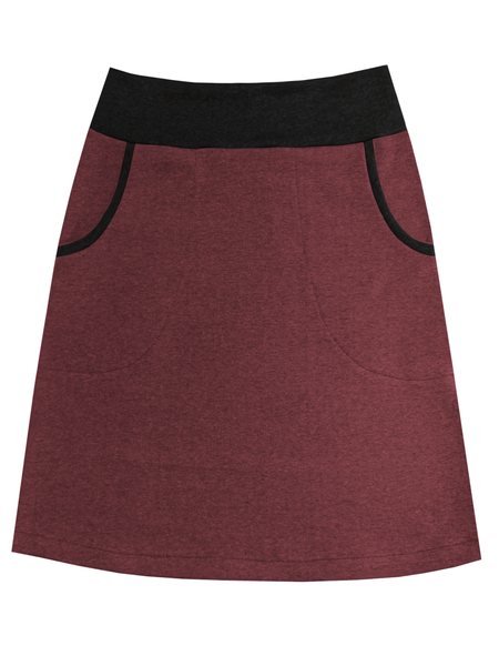 

Cotton-Blend Casual Skirts, Red, Skirts