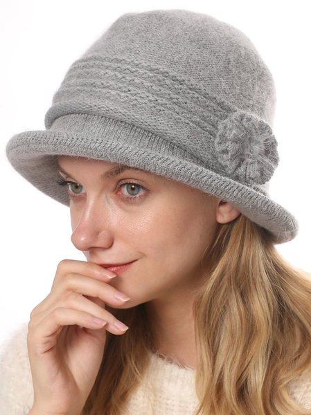 

Women Winter Elegant Hats, Light gray, Hats