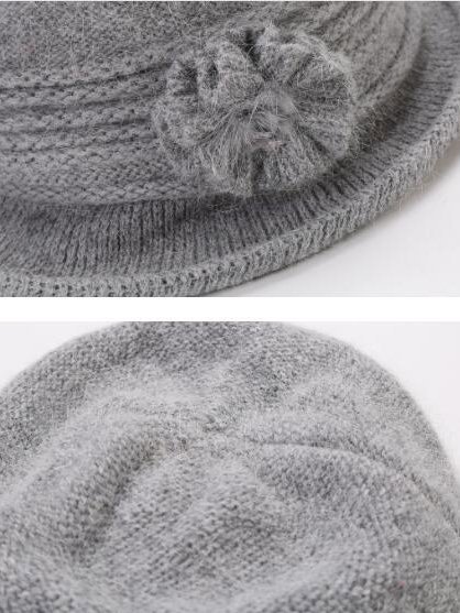 

Women Winter Elegant Hats, Light gray, Accessories