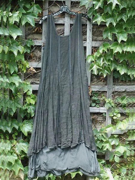 

Casuale senza maniche Girocollo taglia grande Gonna, Verde, Casual Dresses