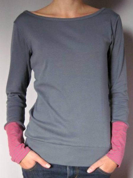 

Gray Casual Crew Neck Shirts & Tops, Tops