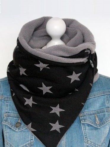 Black Casual Scarf, Women Scarves & Shawls