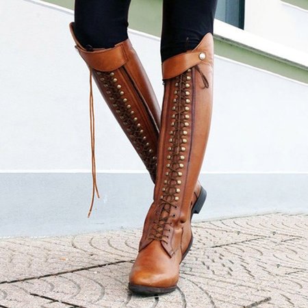 

Women Horse Riding Booties Casual Shoes, Brown, Boots