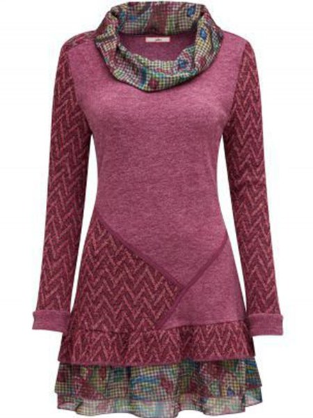 

Casual Floral Sweater Dress, Pink, Dresses