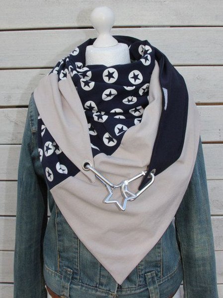

Women's Pattern Casual Scarf, Grey, Scarfs