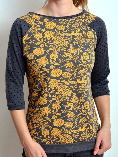

Plus Size Casual Floral Knitted Shirts & Tops, Yellow, Tops