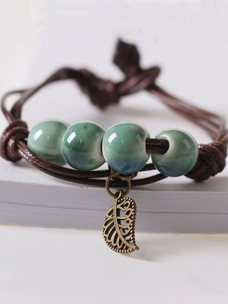 

Vintage Braided Bracelet, Green, Winter Clearance