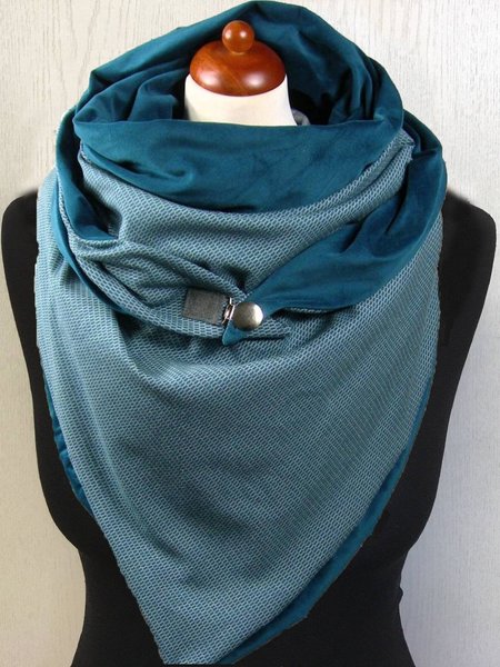 

Sciarpe a Righe Casuale di Cotone, Blu, Scarves&Gloves