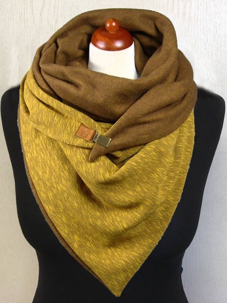 

Sciarpe Giallo di Cotone Casuale, Scarves&Gloves