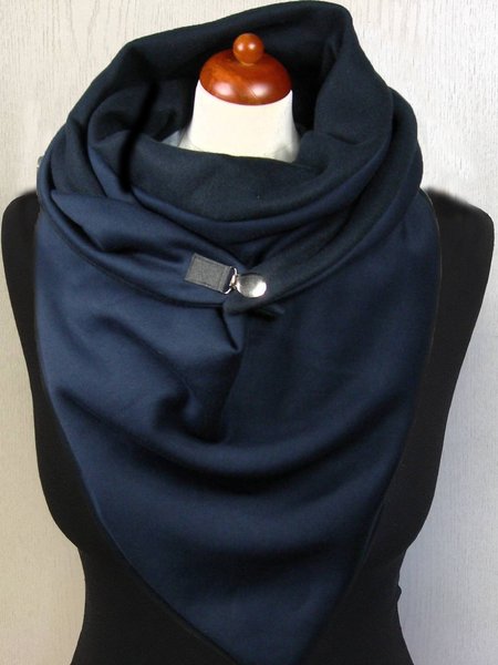 

Sciarpa Patchwork Casuale di Cotone, Blu marino, Scarves&Gloves