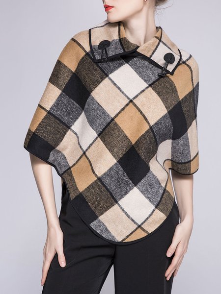 

Printed Checkered Elegant Top, Multicolor, Tops