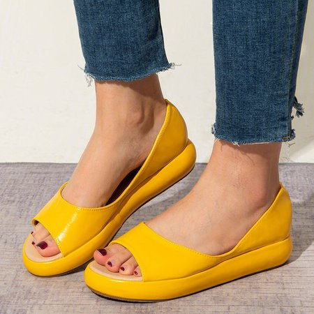 

Faux Leather Sandals, White, Sandals