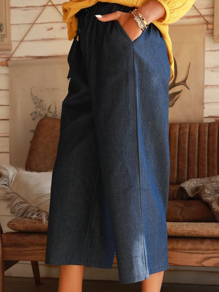 

Pantaloni in Denim da Vacanza in Denim Dritto, Denim blue, Pants