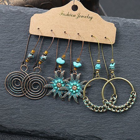Boho Earrings Set, D set, Earrings