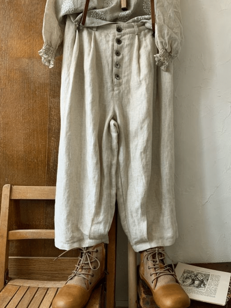 

Pantaloni casual abbottonati, Grigio chiaro, Pants
