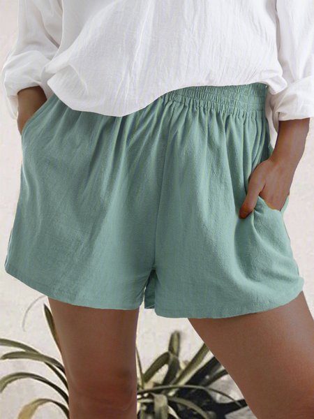 

Women Summer Casual Shorts Shorts, Sky blue, Shorts