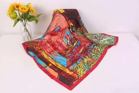 Red Holiday Daily Casual Scarf, Scarves