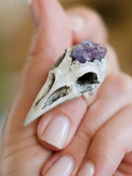 

Punk Skull Ring, Purple, Rings
