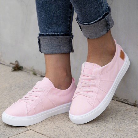 

Scarpe da ginnastica per Tutte le stagioni Bottone in Denim, Rosa, Athletic & Casual Shoes