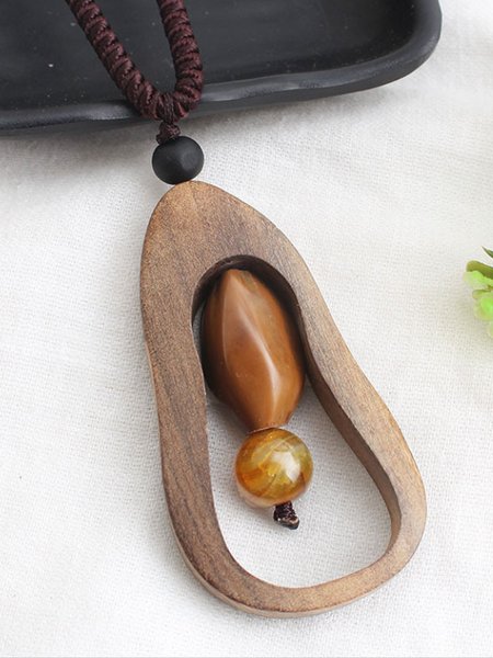 

Vintage Wood Necklace, Necklaces