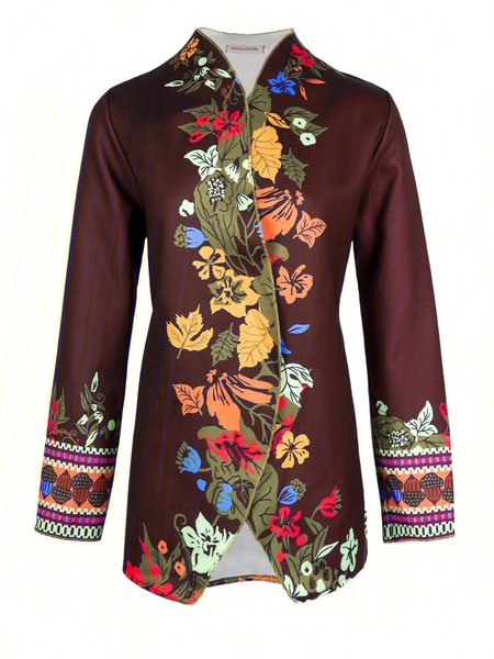 

Casual Long Sleeve Outerwear, Wine red, Blazers