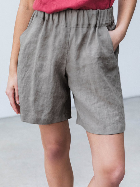 

zolucky Women Summer Fashion casual Shorts, Gray, Shorts