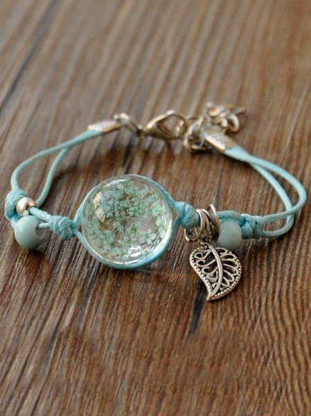 

Flower Alloy Bracelets, Blue, Winter Clearance