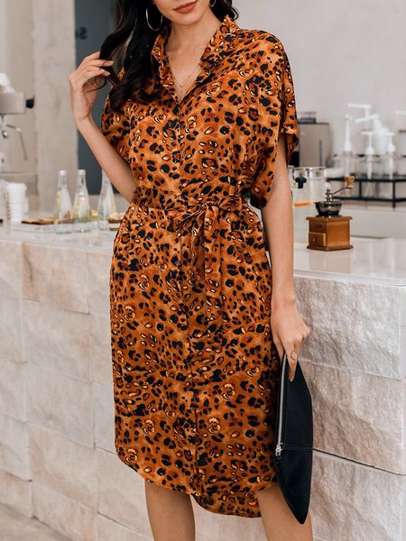 

Abito Dritto a Maniche Corte, Giallo, Casual Dresses