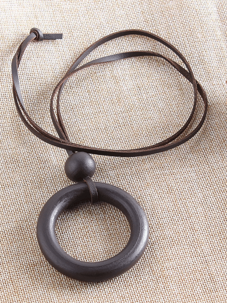 

Collana Vintage in Legna, Caffè, Jewelry