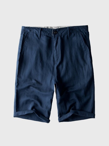 

Men's linen shorts, Deep blue, Men's shorts