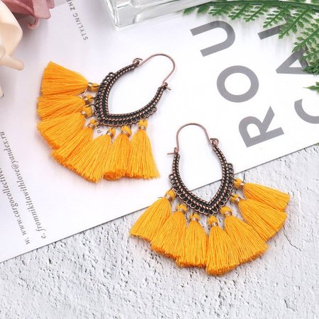 

Casual Earrings, Yellow, Earrings