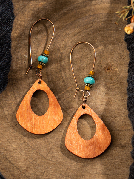 

Vintage Wooden Earrings, 56, Earrings