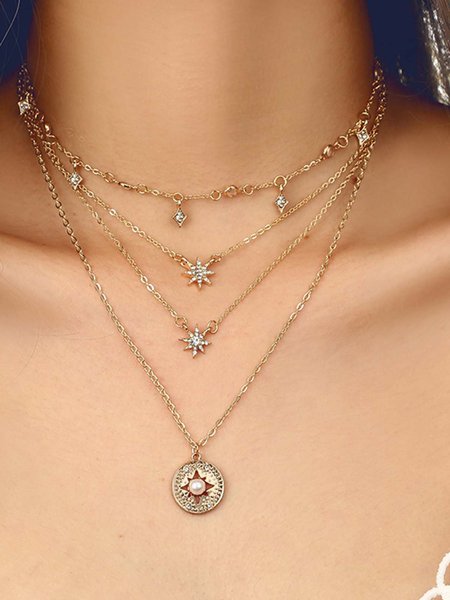 

Golden Star Necklace, Necklaces