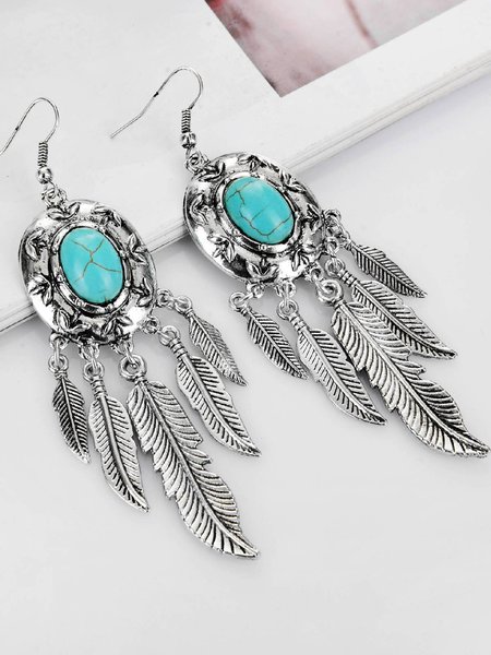 

Blue Leaf Earrings, Earrings