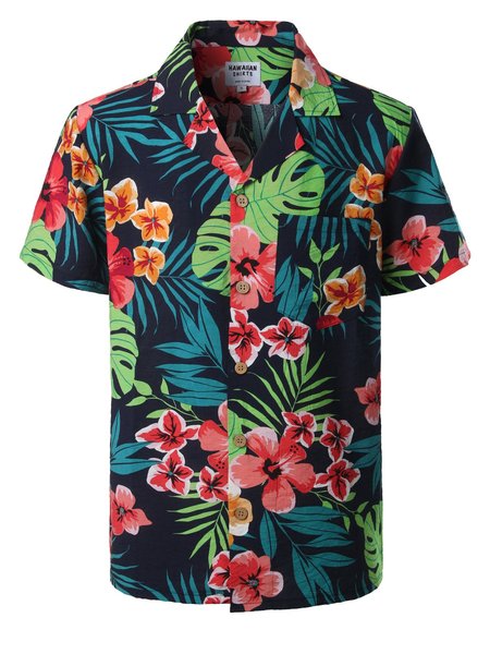 

Printed Shirts & Tops, Black, Men's Top