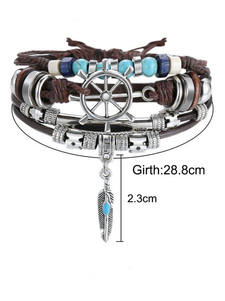 

Braccialetto PU Vintage di Lega, Come immagine, Jewelry