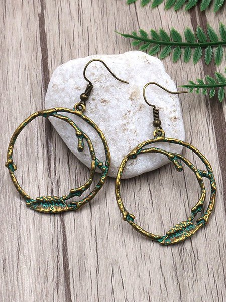 

Alloy Earrings, Green, Earrings
